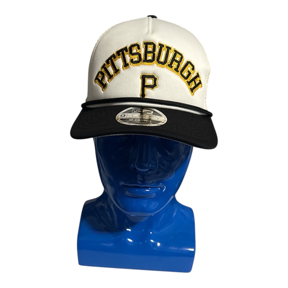 New Era Adult Pittsburgh Pirates White Arch Glitz 9Forty Adjustable Hat